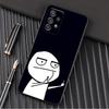 Funny Man Middle Finger Phone Cover Galaxy A53 5G Case For Samsung A54 A52 A52S A51 A71 A73 A72 A41 A42 A91 A32 A33 Black Cases