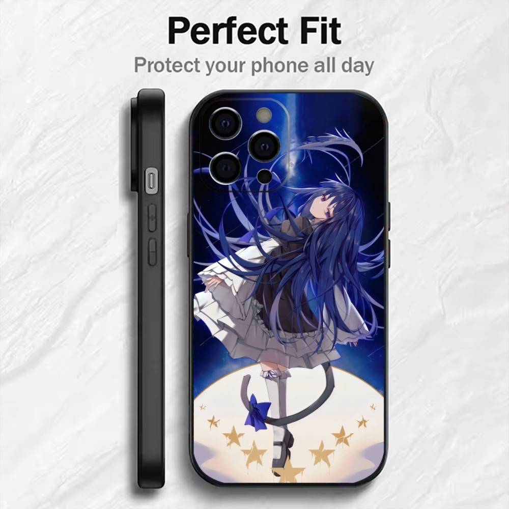 Чехол для телефона Manga U-UminekoS W-When They Cry Для iPhone17,16,15,14,13,12 Plus,Max Мягкий Силиконовый Черный Чехол