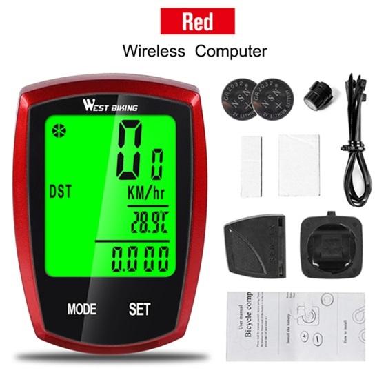 WEST BIKING Solar Powered Bike Computer Wireless Waterproof Bicycle Speedometer Odometer Automatic Wake-up Bicycle Computer2