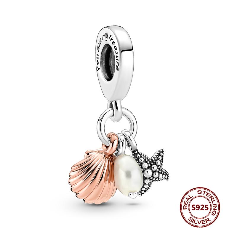 Подвески-хамелеоны, подходят модные оригинальные браслеты, серебро 925 пробы, циркон, осьминог, черепаха, бусина, бабочка, светлячок, подвеска, DIY изготовление ювелирных изделий