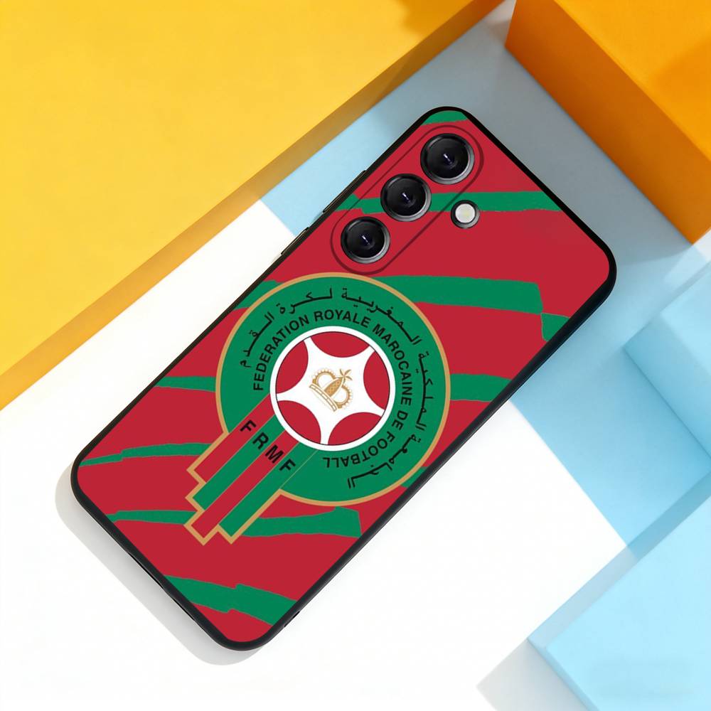 M-Maroc Morocco Flag MAP Phone Case For Samsung Galaxy A 22,71,53,52,51,72,73,5G,Note,J7,8,9 Soft Black Cover