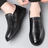 Модные Модные Лоферы из Коровьей Кожи для Мужчин Весна Осень Мягкая Подошва Повседневная Мужская Обувь для Вождения Дизайнерская Мягкая Подошва Черные Туфли для Платья Мужские