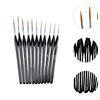11 Pieces Miniature Paint Brushes Art Liner Portable Supplies Convenient Detail
