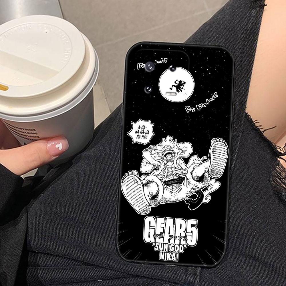 Чехол для телефона One Piece Gear 5 Luffy для Xiaomi 15 15T 14 14T 13 12T 11 11T POCO F8 F7 F6 F5 X7 X5 M6 M7 PRO Ultra DIY Чехол