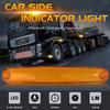 2 шт. Боковые габаритные огни 12 В 24 В светодиодные фонари для грузовиков, стояночные огни, оранжевые габаритные огни, габаритные огни для прицепов и грузовиков
