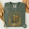 Cottagecore Frog And Toad Bicycle Shirt, Cozy Storybook Critter Shirt, Cute Frog Nature Lover Gift For Her, Cottagecore Gift For Women