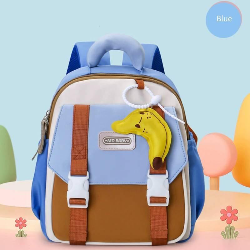 Cartoon Adorable Kindergarten Backpack Trendy Color Block Large Capacity Design