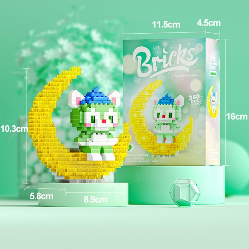 Подсвеченный астронавт астронавт мультфильм кукла строительный блок серия собранная детская игрушка подарок