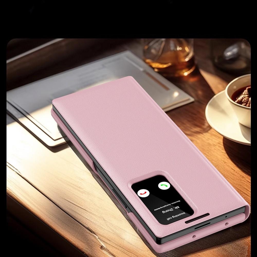 Samsung Z Fold5 5G Smart View Wallet Flip Case, Pink