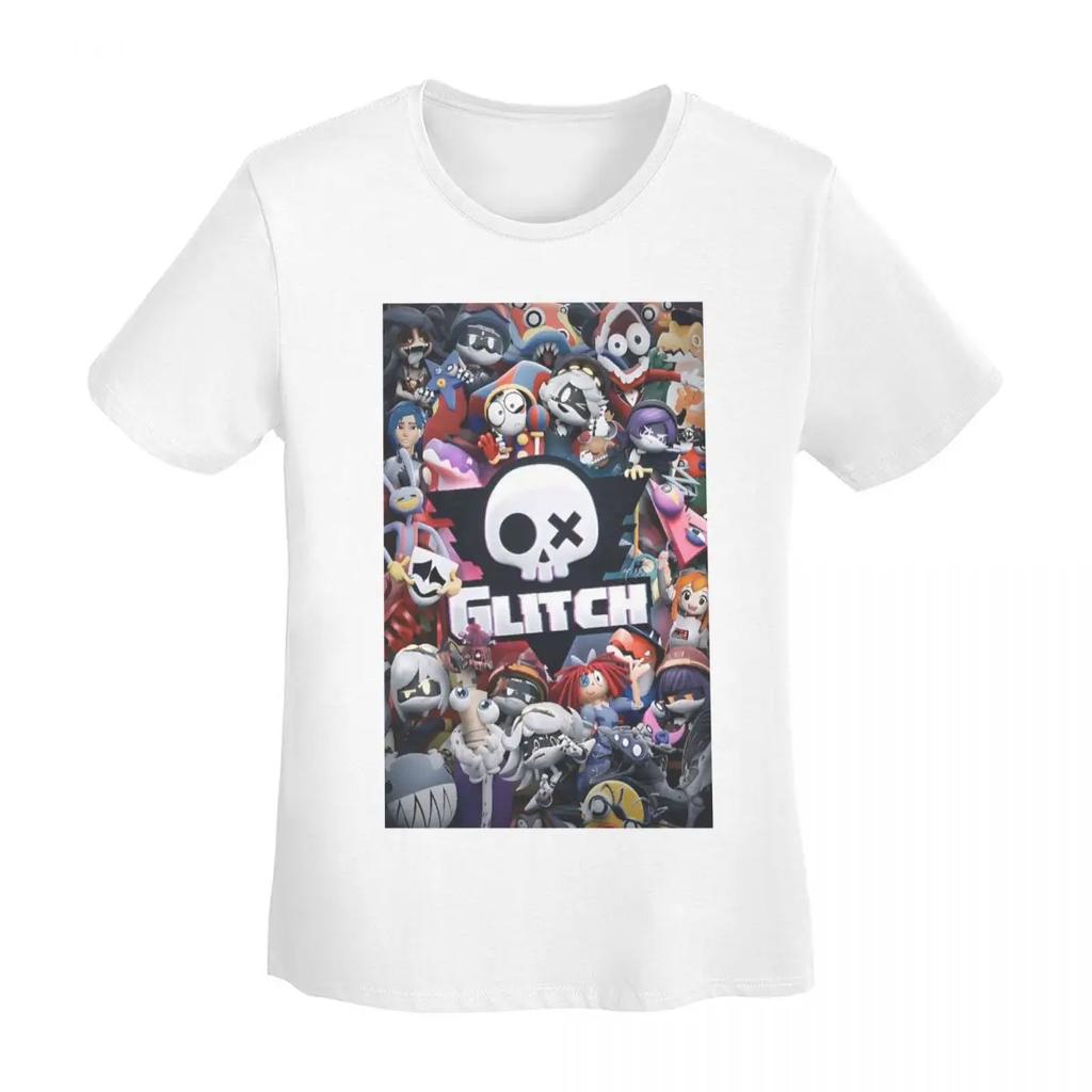 Chibis Murder Drones Uzi DoorUnisex Fuzzy TShirt Women Short Sleeve T Shirts Crew Neck Clothing Cotton Summer Tees Streetwear
