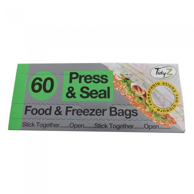 Tidyz Press & Seal Пакеты для пищевых продуктов и морозильной камеры (Упаковка 60 шт.)