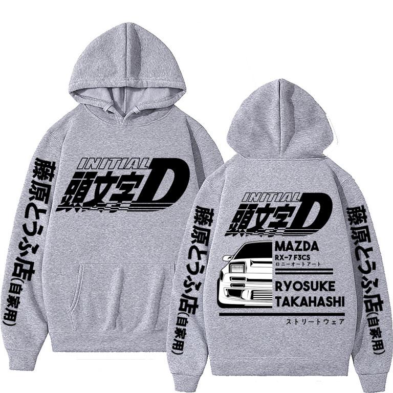 Japan Anime Initial D Graphic Print Regular Unisex Loose Fit Men's and Women's New Fashion Costume Cosplay Cool Ae86 Sweatshirt