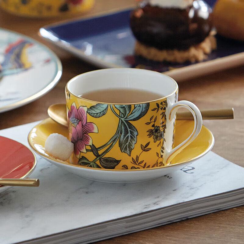 Wedgwood Yellow Whimsy Teacup & Saucer Set