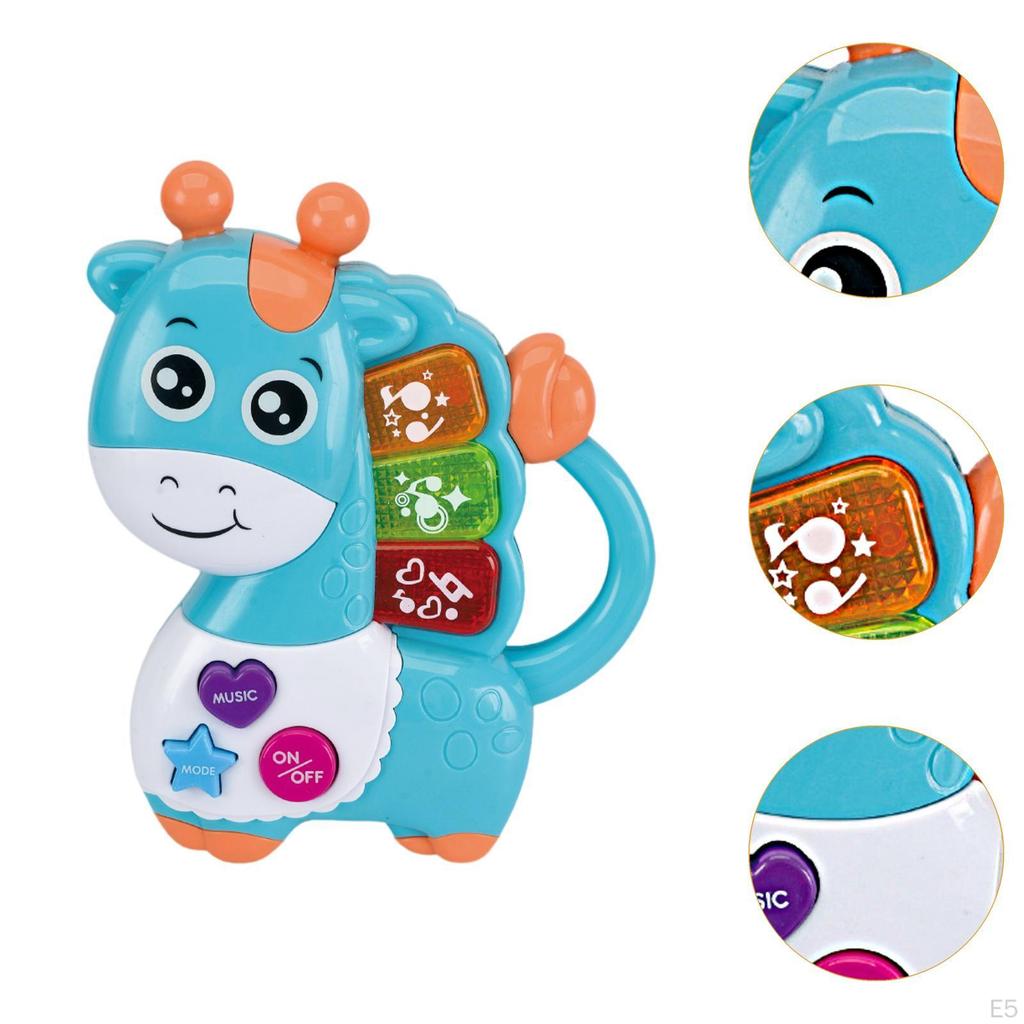 Игрушка-пианино в виде животных для детей в возрасте 12-18 месяцев, музыкальная игра для малышей