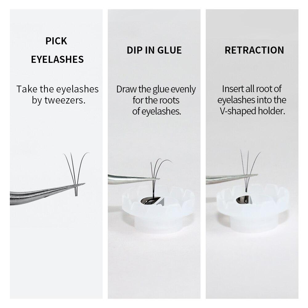 ANNAFRIS 100 шт., прививка ресниц, цветущая чашка, наращивание ресниц, клейкая подставка, клей для подъема ресниц, чашки, инструменты для макияжа