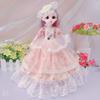 BJD Подвижные суставы 30 см 3D Имитация глазного шарнира Кукла Девочка Платье DIY Подарок на день рождения Игрушка