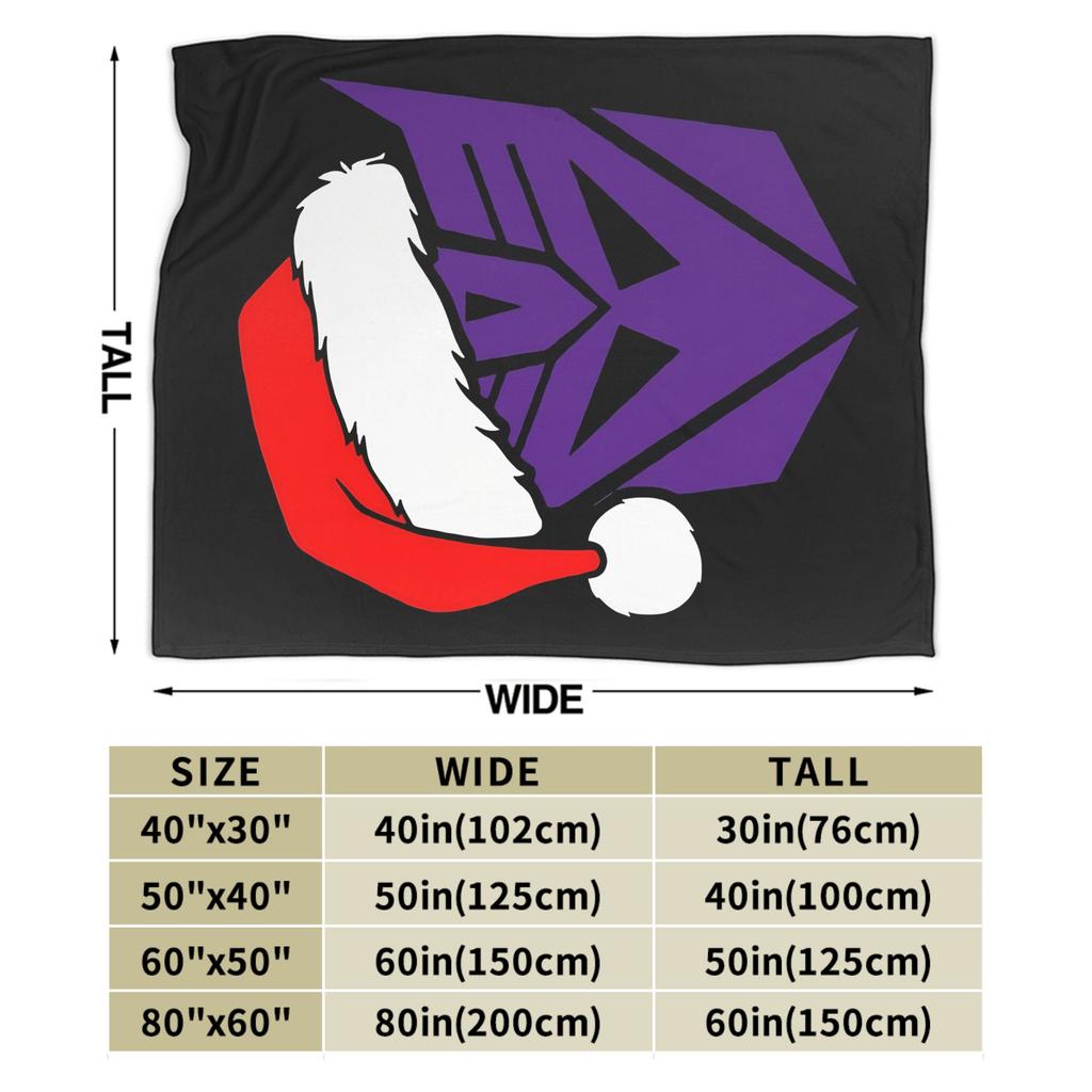 T-Transformers Christmas Autobots Santa Hat Warm Soft Plush Flannel Throw Blanket For Kids Couch Chair Sofa Bed Bedspread Cover