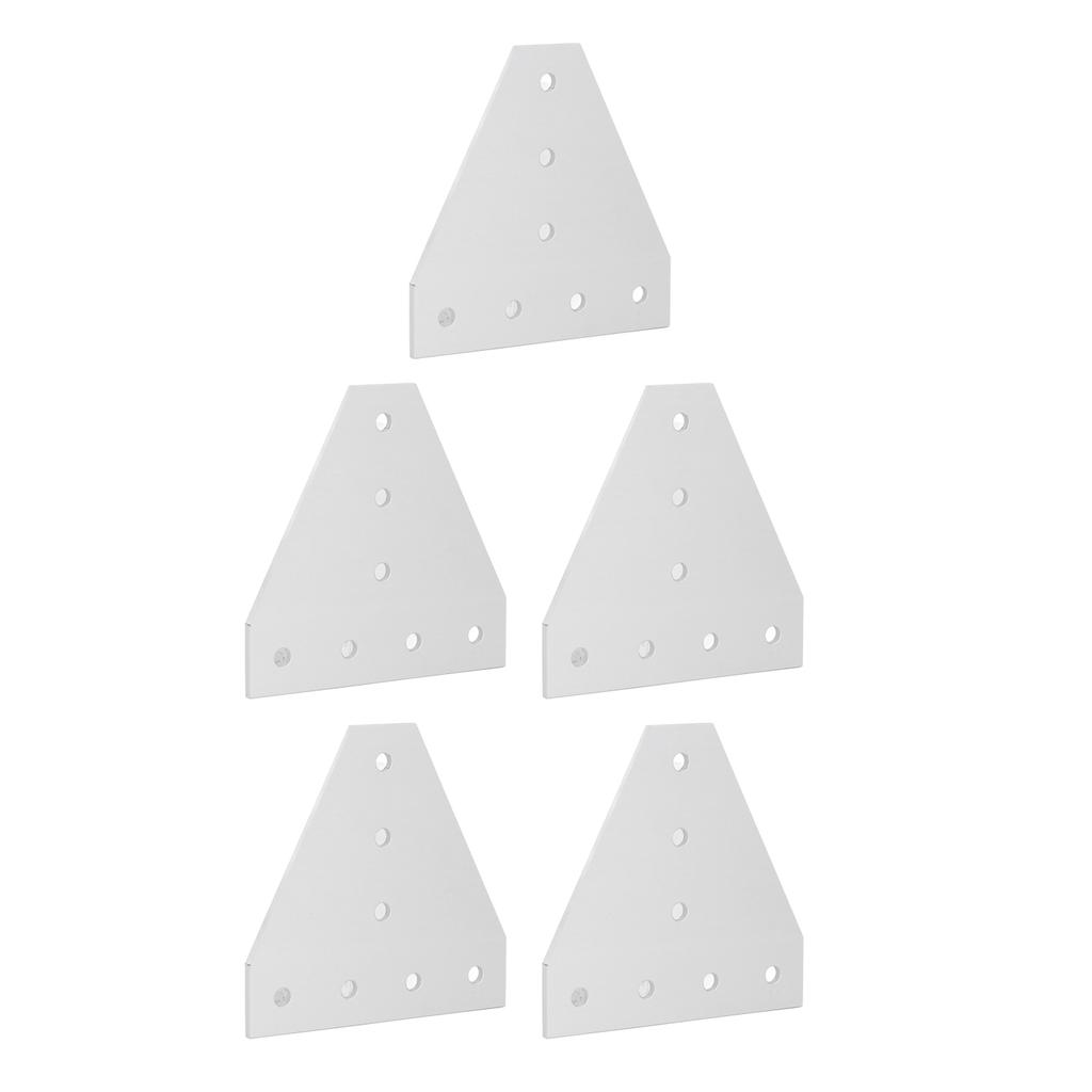5PCS 7 Hole Right Angle Joining Plates 6063 Aluminum Alloy 90 Degree Flat Connection Plate 3030T