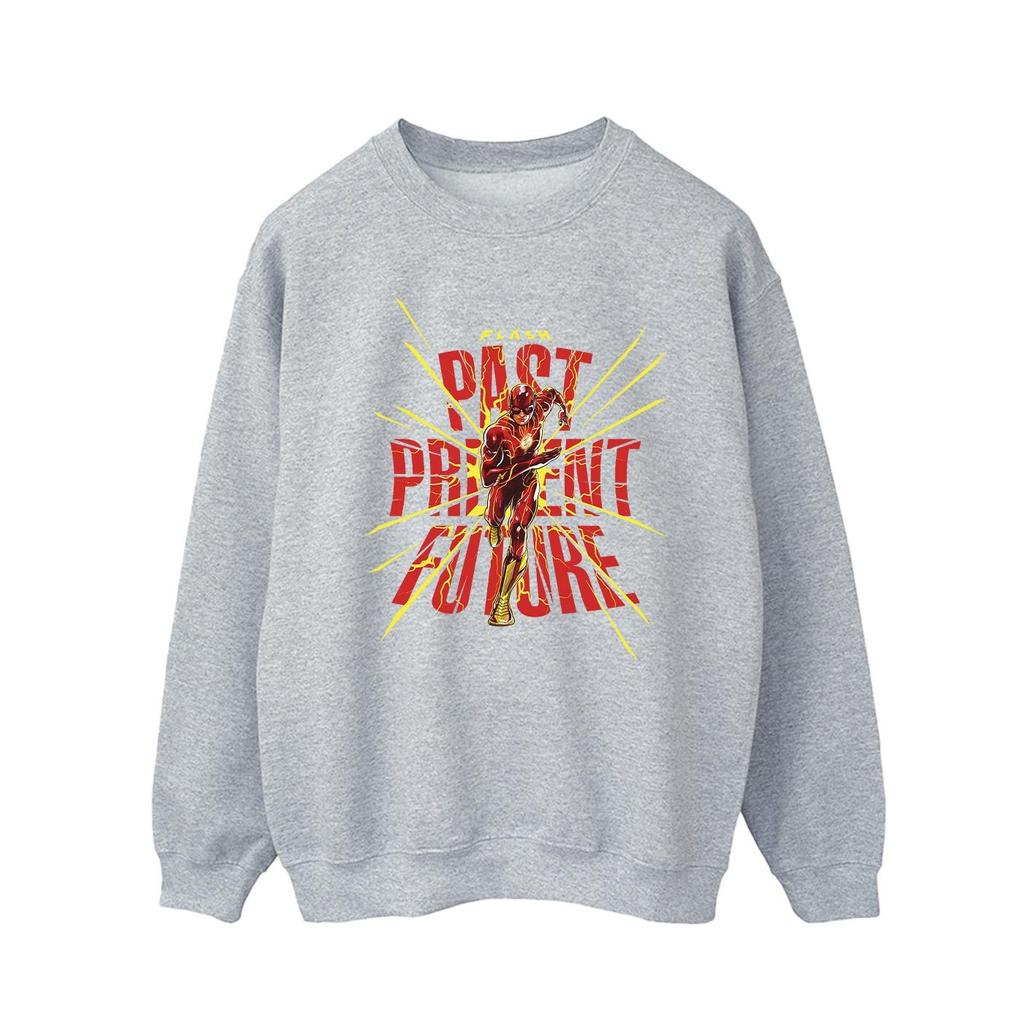 DC Comics Mens The Flash Past Present Future Sweatshirt