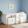 Under Bed Storage Cabinets for Loft Beds 2 pcs White 66 x 35 x 48 cm