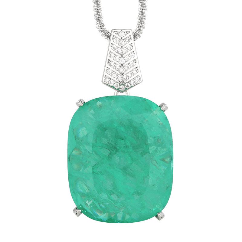 Новый ювелирный набор Huameimei Серьги Ожерелья Кольца Стиль Paraiba Высококачественный Женский Опт