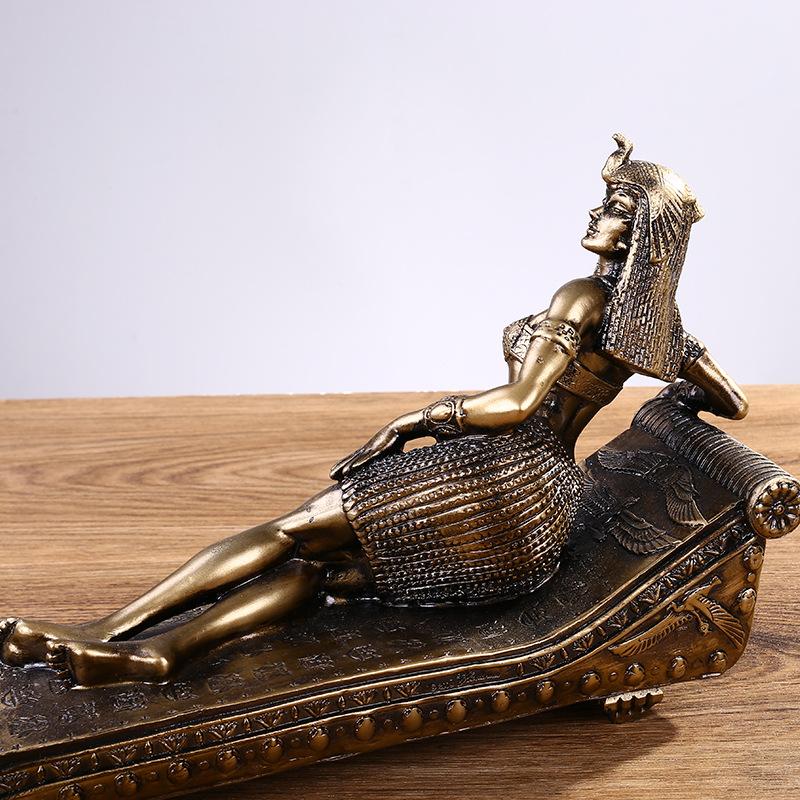 Египет Фараон Клеопатра Статуя Ретро Мумия Скульптура Бар Магазин Витрина Настольное Украшение Домашний Орнамент Туристический Сувенир Подарки
