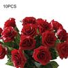 10 шт. искусственные латексные розы цветы Свадебная вечеринка офисный стол букет домашний декор
