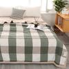 Preppy Style Plaid Summer Quilt, Ultrasonic Embossed Lightweight Air-Conditioning Comforter,  Machine Washable, All-Season Polyester Bedspread