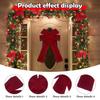 Red Christmas Bow for Tree Decorative Large Christmas Tree Bow Velvet Bow for Holiday Front Door Festival Staircase Xmas