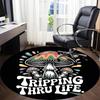 1pc Mushroom Adventure Office Round Area Rug, Under Office Chairs Bedroom Living Room Home Decor, Room Deco, Available in Various Sizes