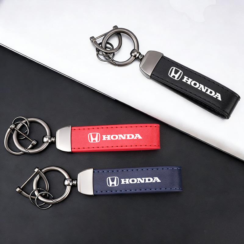 Кожаный Держатель для Ключей Автомобиля Брелок для Honda Pilot CRV Odyssey Passport Vezel Hrv Brv Civic Xrv Crv City Accord Fit Jazz Pilot LK6
