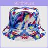 Cotton Tie Dye Bucket Hat With Sun Protection For Outdoor Activities Men Women