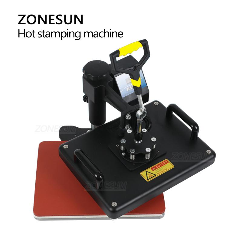 ZONESUN Combo Heat Press Machine 5 in 1 38*38CM Muntifunctional Sublimation Printer Transfer for Mug Hat Plate T-Shirt