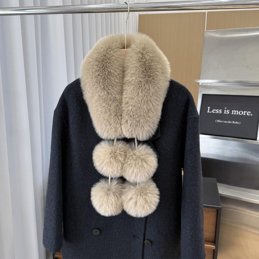 Magnetic buckle Winter Scarves Thicken Neck Warmer Collar Imitation Fur Scarf Autumn Winter