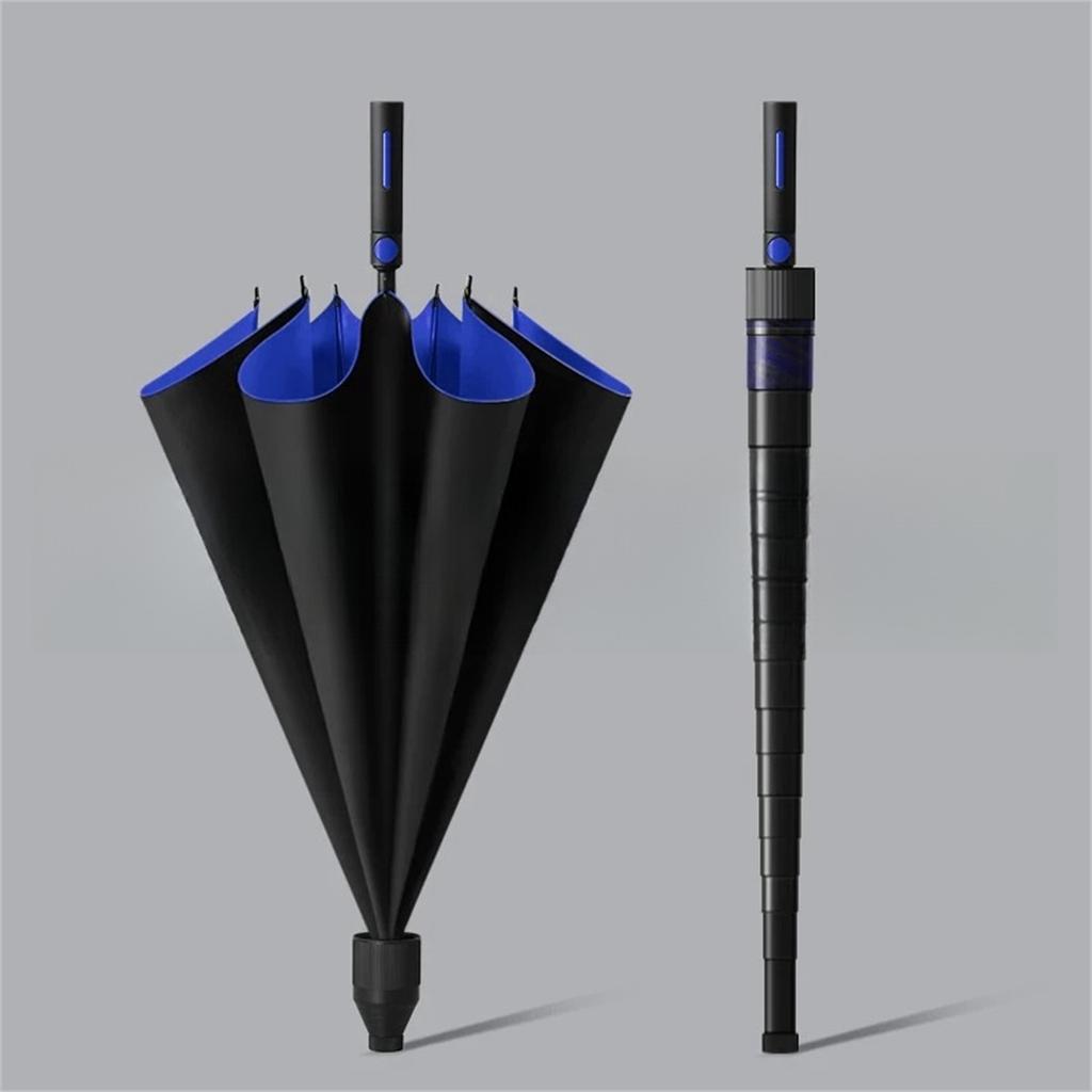 Водонепроницаемый зонт для гольфа с длинной ручкой, длинным стержнем, штормовой