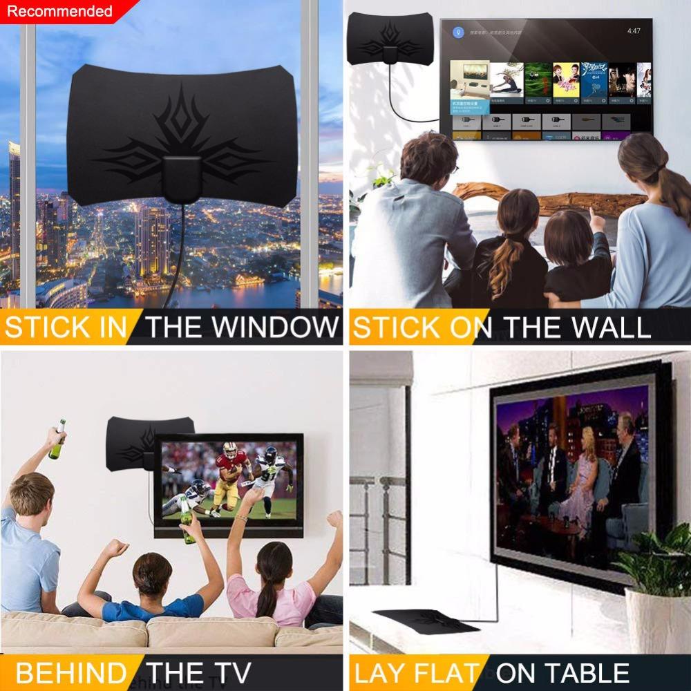 2025 ATSC 4K 1080P HDTV Антенна DVB T2 Дизайн Пламени Цифровая ТВ-антенна Улучшенный Прием Сигнала