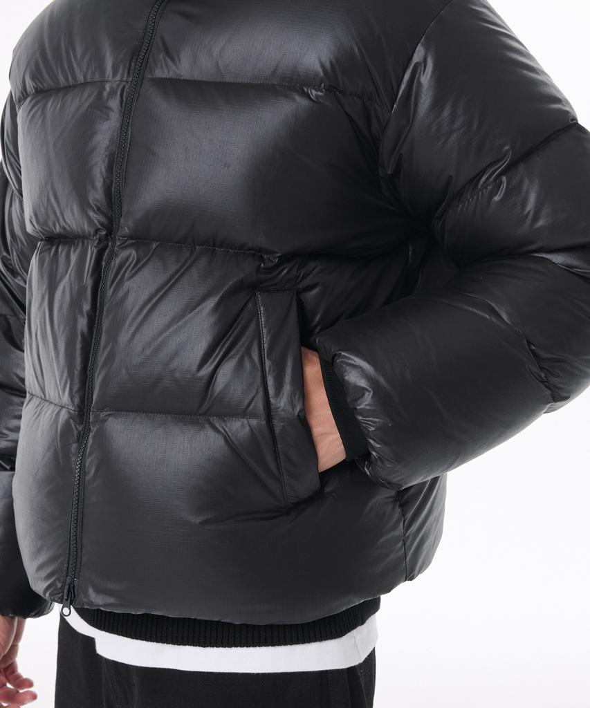 Musinsa Standard Glossy Ripstop Down Puffer Short Padded Jacket [Black]
