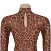Women's Sexy Leopard Print Long Sleeve Split Dress