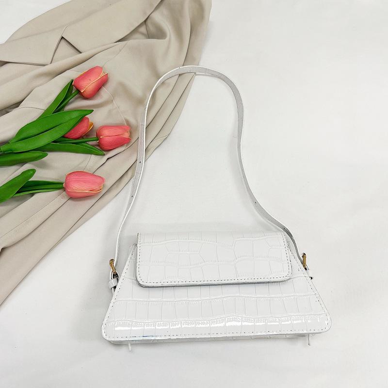 Простой дизайн в иностранном стиле 2024 года, новая однотонная повседневная сумка в стиле ретро для ношения в руке через плечо под мышкой, маленькая квадратная сумка