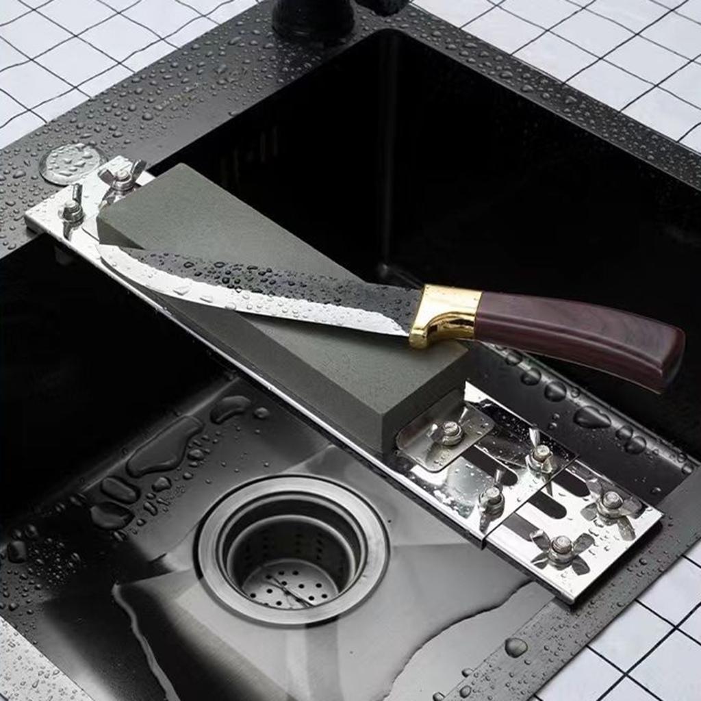 Держатель для заточного камня Нескользящий Регулируемый Для заточных камней Кухонная раковина