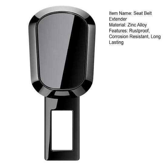 Запасная часть удлинителя ремня безопасности из цинкового сплава, простой в установке универсальный удлинитель ремня безопасности, автомобильные аксессуары