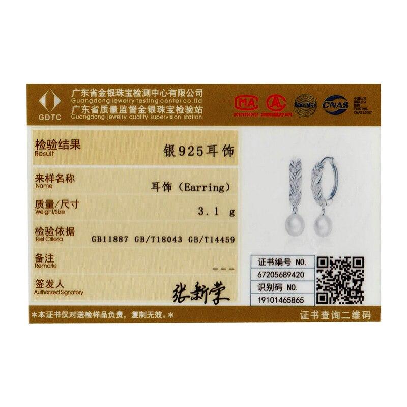 BISAER Женские серьги из 925 стерлингового серебра оригинального дизайна