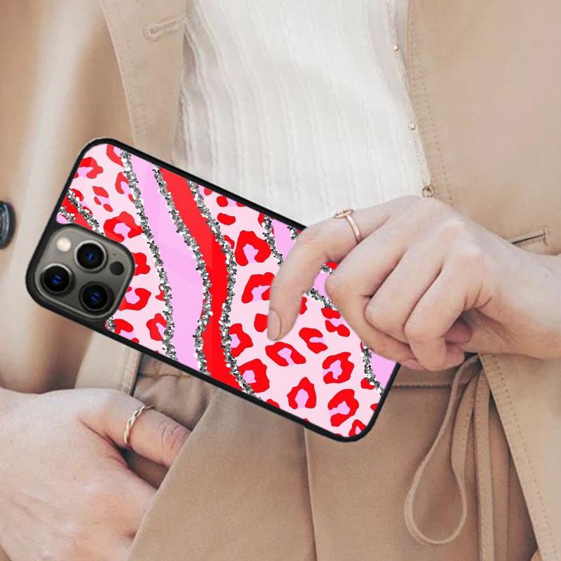 Магнитный чехол для телефона с принтом «Пэчворк Гепард Корова» для APPLE iPhone 17 Air 16 14 13 12 Pro Max 15 Plus Беспроводная крышка MagSafe