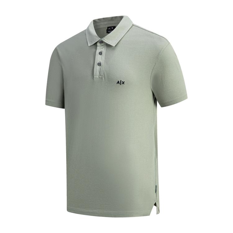 Armani Exchange Мужская повседневная минималистичная рубашка-поло Унисекс топы XM002408-AF13055-U7210