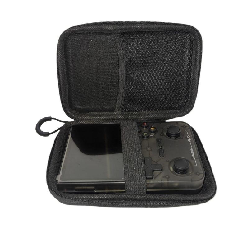 Чехол для портативной консоли R36S R35S K36, устойчивый к царапинам, сумка для переноски, противоударная сумка для хранения, жесткий чехол с сетчатым карманом
