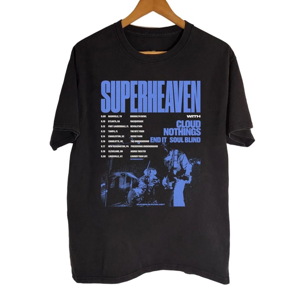 Superheaven Announce September 2025 US Tour Black Unisex Shirt FN1769 Unisex T-Shirt