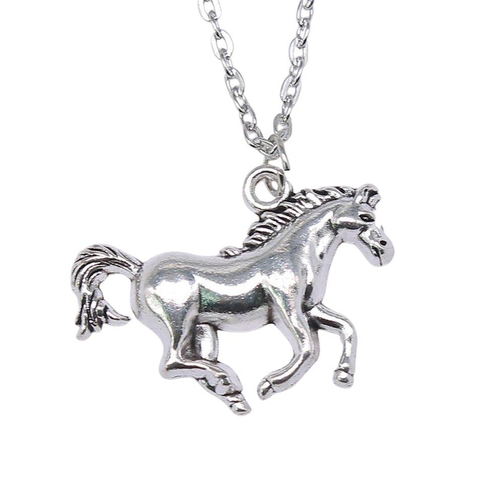 Horse Head And Horseshoe Necklace Jewelry Making Supplies Vintage Fashion Jewelry On The Neck