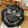 Turtle Mandala Artwork Portable Automatic Umbrella Compact 8Rib Weight Durable Plastic Iron Travel Essential Fashionable Perfect Birthday Christmas