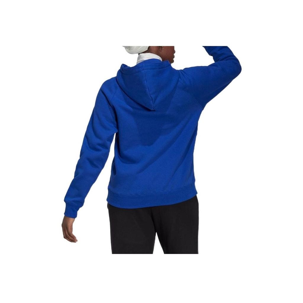 Adidas Повседневный логотип с капюшоном и принтом женские топы синего цвета HM2853