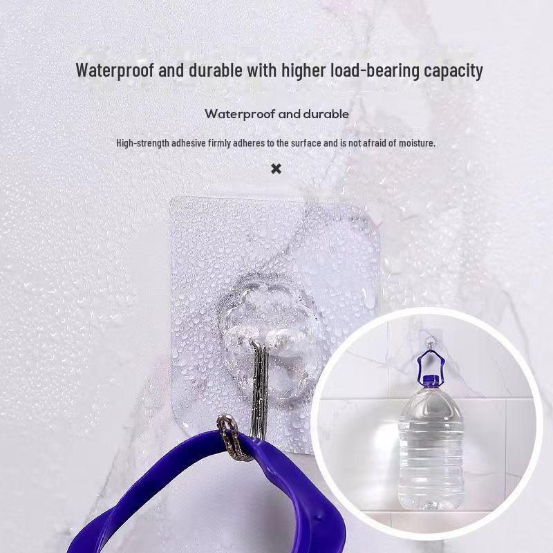 Матовый бесследный прочный клейкий настенный крючок для кухни, установка без прокола